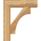 Ekena Millwork Westlake Block Rough Sawn Bracket w/ Offset Brace, Western Red Cedar, 6"W x 20"D x 24"H BKT0604X20X24WTL05RWR - alternate 3